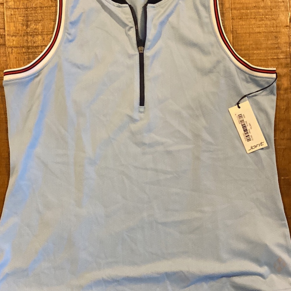 Womens sz large Jofit cutaway rib mock